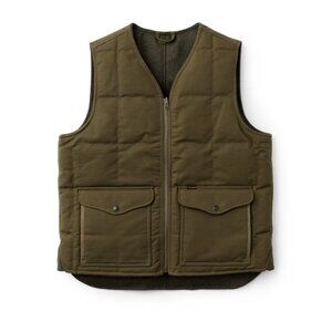 Filson Buckland Reversible 650FP Goose Down Vest, Forrest Green - Size Medium